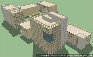 新辦公總部建筑方案SU精細(xì)場(chǎng)景模型與建筑信息模型技術(shù)開(kāi)發(fā)